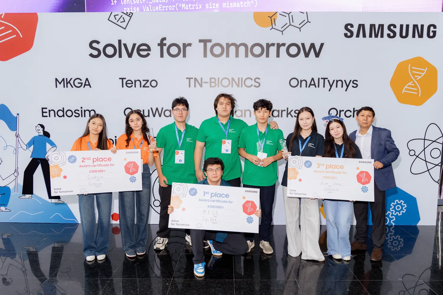 Призёры Samsung Solve for Tomorrow, 25 августа — репортаж на полосе 30.